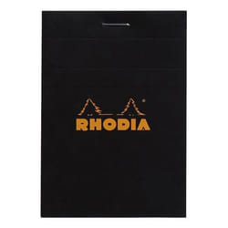Rhodia 112009C bloc-notes A7 80 feuilles Noir