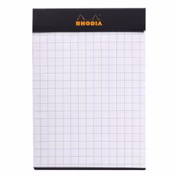 Rhodia 112009C bloc-notes A7 80 feuilles Noir
