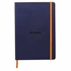 Rhodia 117378C, Monochromatique, Bleu, A5, 80 feuilles, 90 g/m², Papier ligné