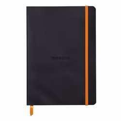 Rhodia 117402C, Monochromatique, Noir, A5, 80 feuilles, 90 g/m², Papier ligné
