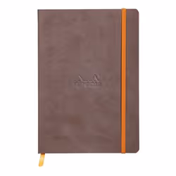 Rhodia 117403C, Monochromatique, Chocolat, A5, 80 feuilles, 90 g/m², Papier ligné