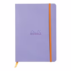 Rhodia 117409C, Monochromatique, Violet, A5, 80 feuilles, 90 g/m², Papier ligné