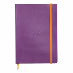 Rhodia 117410C, Monochromatique, Violet, A5, 80 feuilles, 90 g/m², Papier ligné