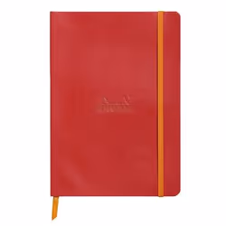 Rhodia 117413C, Monochromatique, Rouge, A5, 80 feuilles, 90 g/m², Papier ligné