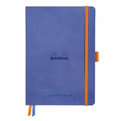 Rhodia GoalBook, Monochromatique, Bleu, A5, 240 feuilles, 90 g/m², Papier avec grille de points