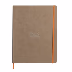 Rhodia 117704C, Monochromatique, Taupe, A4+, 80 feuilles, 90 g/m², Papier ligné