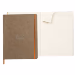 Rhodia 117704C bloc-notes A4+ 80 feuilles Taupe