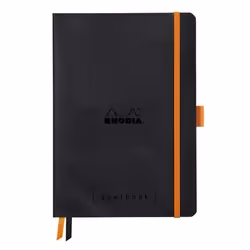 Rhodia 117742C, Monochromatique, Noir, A5, 224 feuilles, 90 g/m², Couverture souple