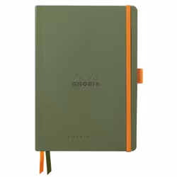 Rhodia GoalBook, Monochromatique, Vert, A5, 240 feuilles, 90 g/m², Papier avec grille de points