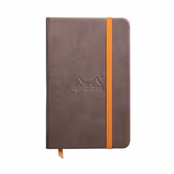 Rhodia 118643C, Monochromatique, Chocolat, A6, 96 feuilles, Papier ligné, Couverture rigide