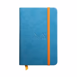 Rhodia 118647C, Monochromatique, Turquoise, A6, 96 feuilles, Papier ligné, Couverture rigide