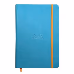 Rhodia 118747C, Monochromatique, Turquoise, A5, 96 feuilles, 90 g/m², Papier ligné
