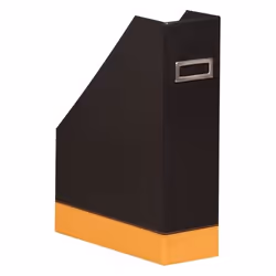 Rhodia 118836C, Simili-cuir, Noir, Orange, 100 mm, 250 mm, 310 mm