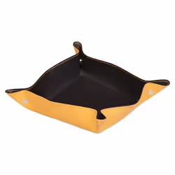 Rhodia 118850C bac de rangement de bureau Simili-cuir Noir, Orange