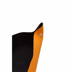 Rhodia 118850C bac de rangement de bureau Simili-cuir Noir, Orange