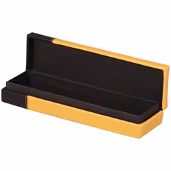 Rhodia 118870C trousse à crayons Bac à stylos Simili-cuir Noir, Orange