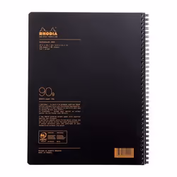Rhodia 119900C bloc-notes A4+ 80 feuilles Noir