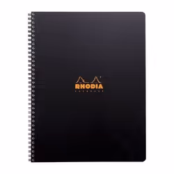 Rhodia 119901C, Monochromatique, Noir, A4+, 80 feuilles, 90 g/m², Papier ligné