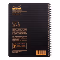 Rhodia 119941C bloc-notes A5+ 80 feuilles Noir
