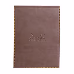 Rhodia Notepad cover + notepad N°12, Monochromatique, Chocolat, 80 feuilles, Mat, 80 g/m², Papier ligné