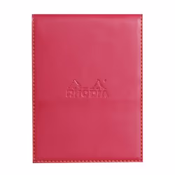 Rhodia Notepad cover + notepad N°12, Monochromatique, Rouge, 80 feuilles, Mat, 80 g/m², Papier ligné