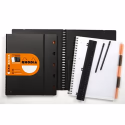 Rhodia 132142C bloc-notes A4+ 80 feuilles Noir