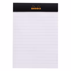 Rhodia 136009C bloc-notes A6 80 feuilles Noir