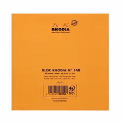 Rhodia 148200C bloc-notes 80 feuilles Orange