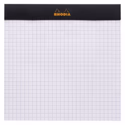 Rhodia 148209C bloc-notes 80 feuilles Noir