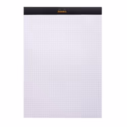Rhodia 182009C bloc-notes A4 80 feuilles Noir