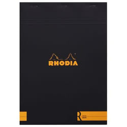 Rhodia N°18 bloc-notes A4 70 feuilles Noir