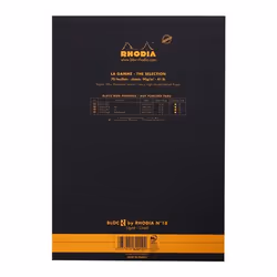 Rhodia N°18 bloc-notes A4 70 feuilles Noir