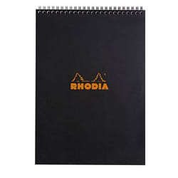 Rhodia 185009C bloc-notes A4 80 feuilles Noir