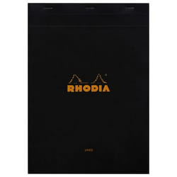 Rhodia 186009C bloc-notes A4 80 feuilles Noir