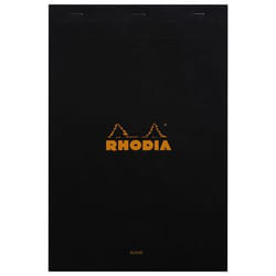Rhodia 190009C bloc-notes A4+ 80 feuilles Noir