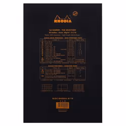 Rhodia 192009C bloc-notes A4+ 80 feuilles Noir