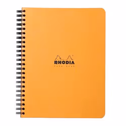 Rhodia 193428C, Monochromatique, Orange, A5+, 80 feuilles, 80 g/m², Papier quadrillé