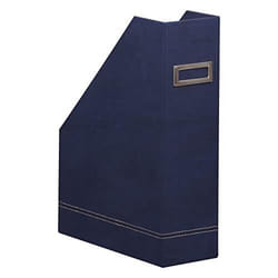 RHODIA 194550C - PORTE-REVUES BLEU NUIT - 10X25X31 CM - PIQÛRES SELLIE
