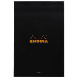 Rhodia 196009C bloc-notes A4+ 80 feuilles Noir