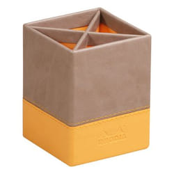 Rhodia 318814C porte crayons et stylos Simili-cuir Taupe