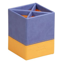 Rhodia 318818C porte crayons et stylos Simili-cuir Bleu, Orange