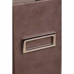 Rhodia 318833C porte-magazines Simili-cuir Chocolat, Orange