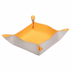 Rhodia 318851C, Simili-cuir, Orange, Argent, 12 x 12 x 4,5 mm