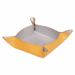 Rhodia 318851C bac de rangement de bureau Simili-cuir Orange, Argent
