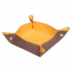 Rhodia 318853C, Simili-cuir, Chocolat, Orange, 12 x 12 x 4,5 mm