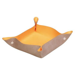 Rhodia 318854C bac de rangement de bureau Simili-cuir Orange, Taupe