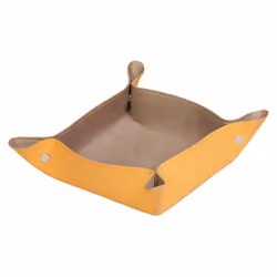 Rhodia 318854C bac de rangement de bureau Simili-cuir Orange, Taupe