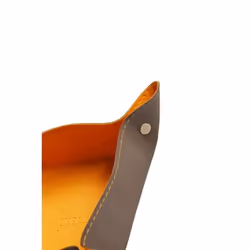 Rhodia 318854C bac de rangement de bureau Simili-cuir Orange, Taupe