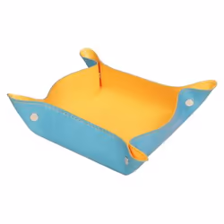 Rhodia 318857C, Simili-cuir, Orange, Turquoise, 12 x 12 x 4,5 mm