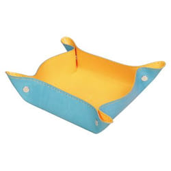 Rhodia 318857C bac de rangement de bureau Simili-cuir Orange, Turquoise